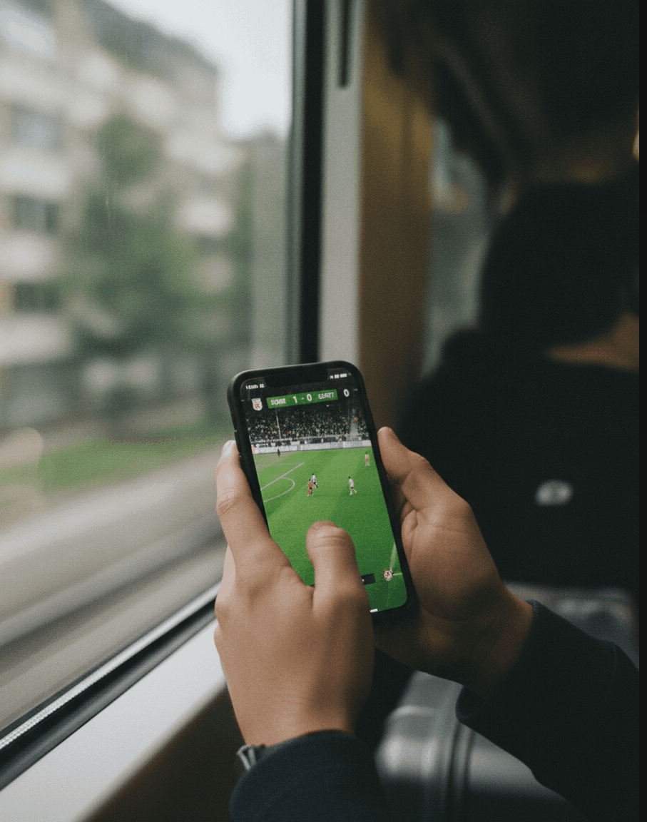Streaming on a phone